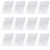 MinniLove Electrostatic Trace Strong Suction Hooks, Pack of 12, Electrostatic,