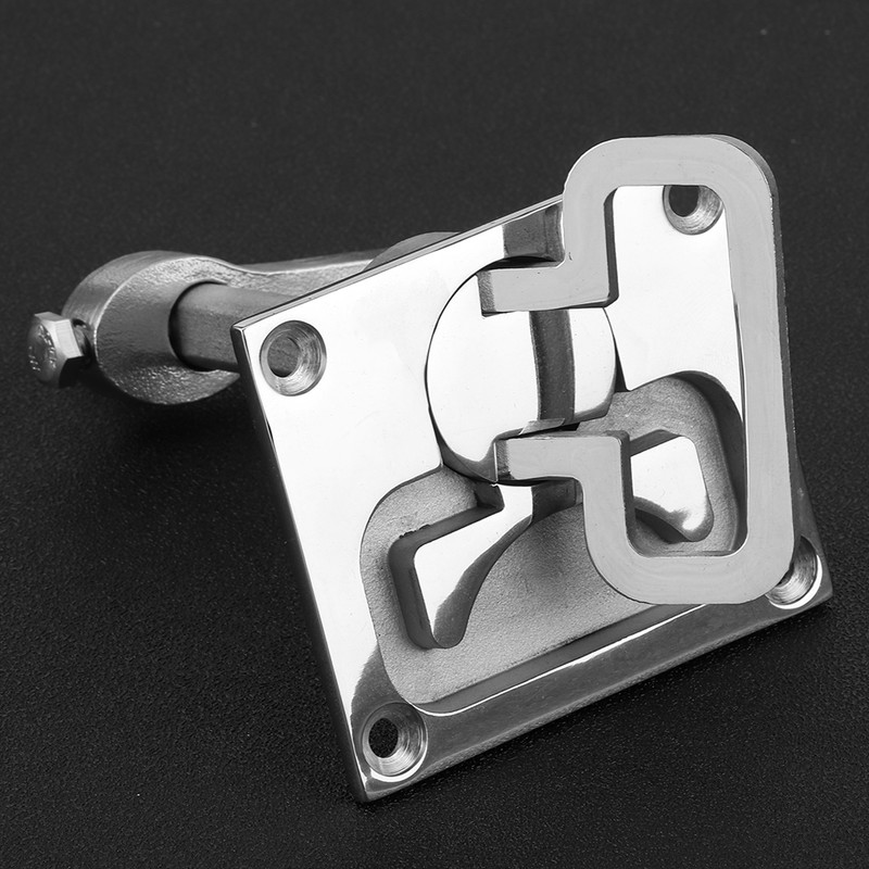 Stainless Steel Flush Mount Floor Lock Hatch Latch Hardware Accessory