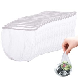 Drainage Net 200 Pcs Drainage Net Triangle Corner Net Garbage Bag Drainage Net Shallow Kitchen Net Kitchen Bathroom Kitchen Waste Net Disposable Drain Net