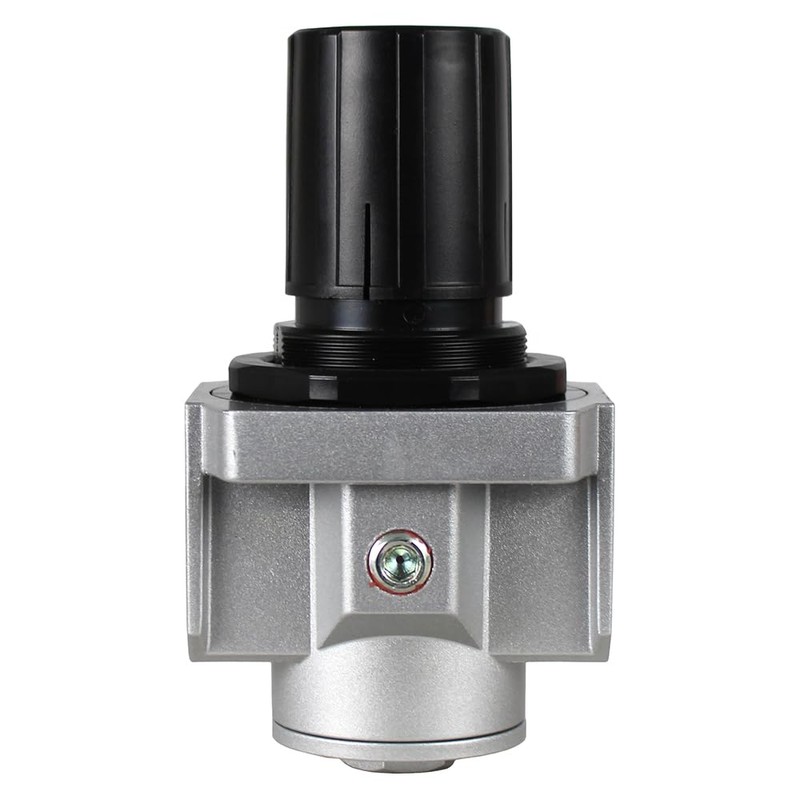 HEAVY DUTY IN-LINE COMPRESSED AIR PRESSURE REGULATOR FOR AIR COMPRESSOR,