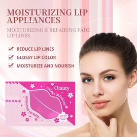 TITIMORE 30 Stück Lippenmasken,Kollagen Kristall Lippenpads Feuchtigkeitsspendende Lippen Schlafmaske für Lippenpflege,Moisturizing Lip Sleeping Mask Anti Aging Reduzieren Feine Linien Lip Pads