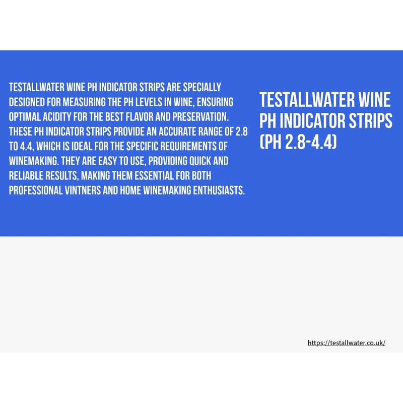 Johnson Test Papers Wine pH Indicator Strips (pH 2.8-4.4) from