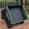 SAUTVS TPE Cargo Bed Mat Liner for Kawasaki Mule, Rubber