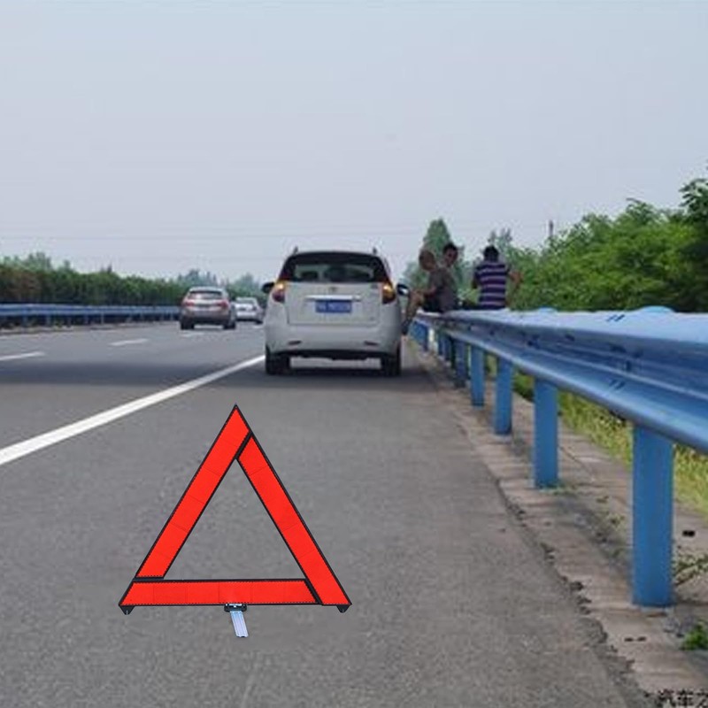 Houkary 3-in-1 Warning Triangle and Safety Vests Car Set 360
