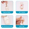 EKALA for Honda Keychain Bling Gold White Key Fob Cover