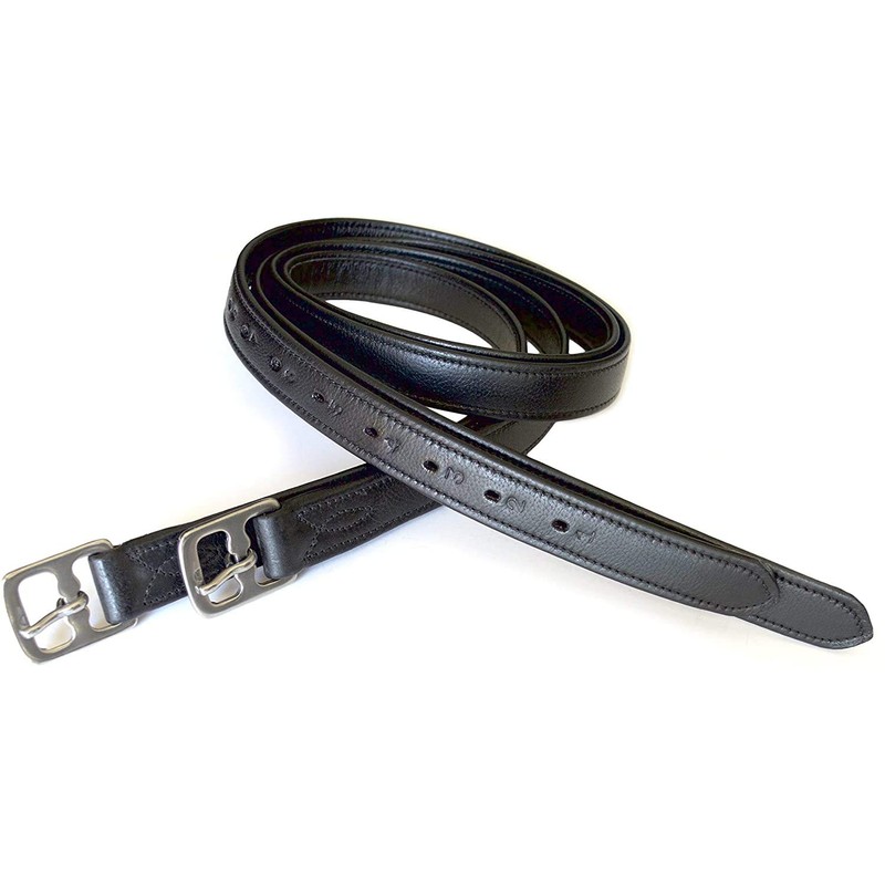 SIE Wrapped supersoft stirrup leathers (45'', Dark Brown)