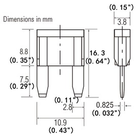 20pcs 7.5A Mini Blade Fuse and 1 Fuse Puller ATC/ATO 32V 7.5Amp Fast Blow for Automotive Car Truck SUV