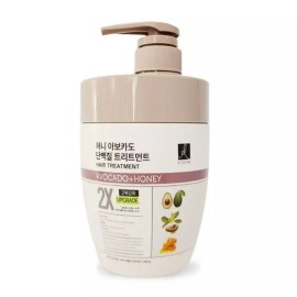 Elastine 쿨샵 엘라스틴 단백질 모발케어 허니 아보카도 트리트먼트 샴푸린스 헤어용품 Coolshop Elastin Protein Hair Care Honey Avocado Treatment Shampoo Rinse Hair Products [Treatment 700ml]