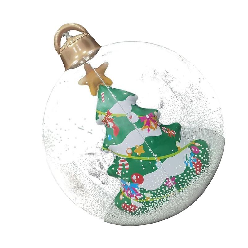 23.6in Inflatable Christmas Balls with LED Giant Light Up Decorated