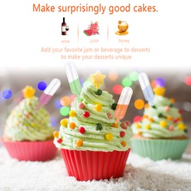 Anruyi Pack of 200 4 ml Plastic Pipettes, Dessert Transfer Pipette Dropper Disposable Squeeze Transfer Pipette Liquid Dropper Injector for Cupcake Jam Pasteur Milkshake Macaroon