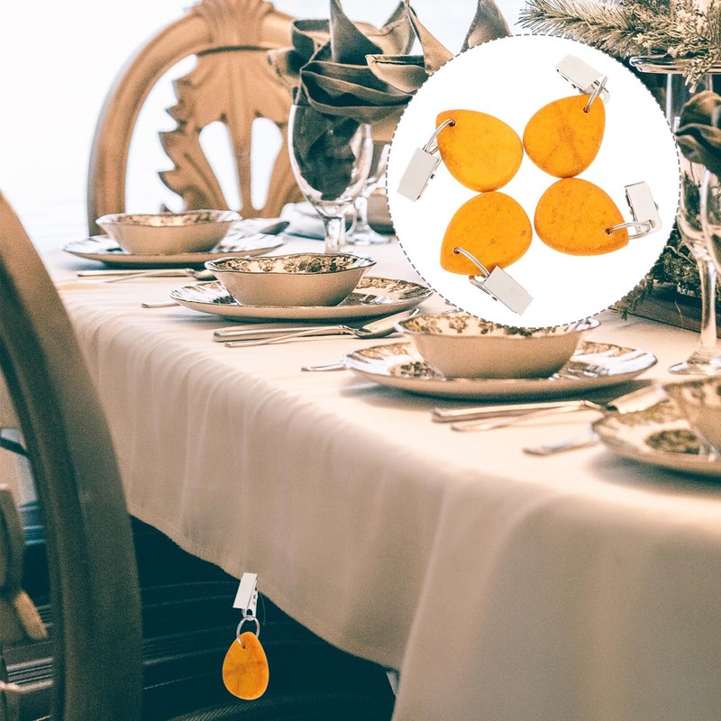 4pcs Windproof Tablecloth Weights Decorative Clips for Picnic Tablecloths Outdoor