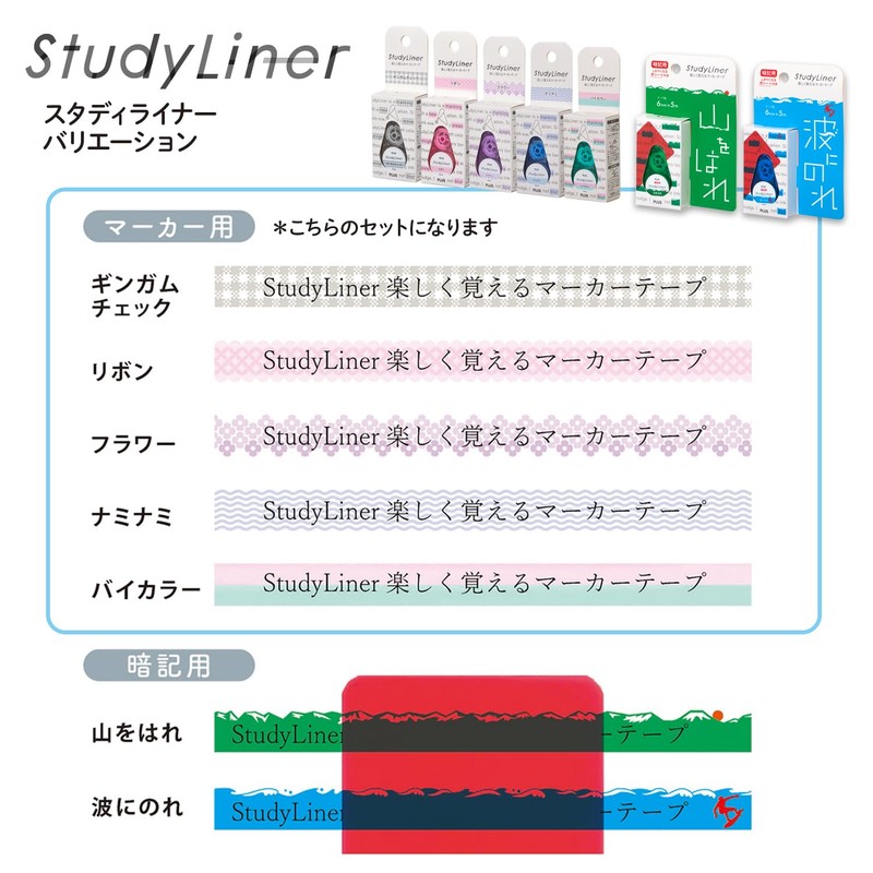 Plus Marker Study Liner StudyLiner 5 Pattern Set DC-100 x
