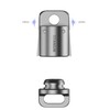 tikey Titanium Magnetic Key Holder, Quick Release Keychain, Detachable Magnetic