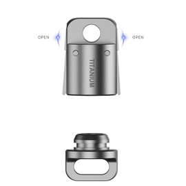 tikey Titanium Magnetic Key Holder, Quick Release Keychain, Detachable Magnetic Keychain, Safely Lock System, 360 °,Pull Apart Key Rings for Men Women