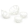 Home Basics Round Plastic White Laundry Bra Ball for Machine