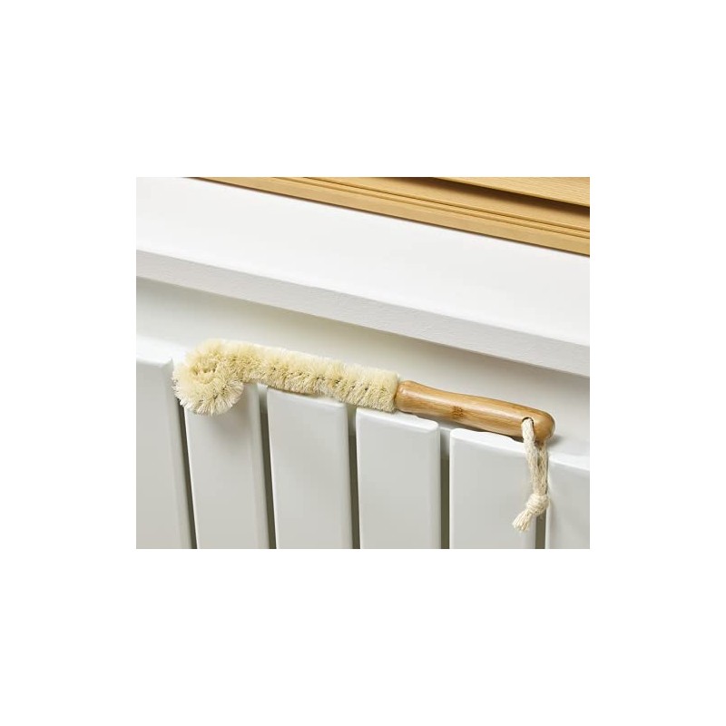 Addis Flexible Radiator Dusting Brush with Natural Bamboo handle, Natural,
