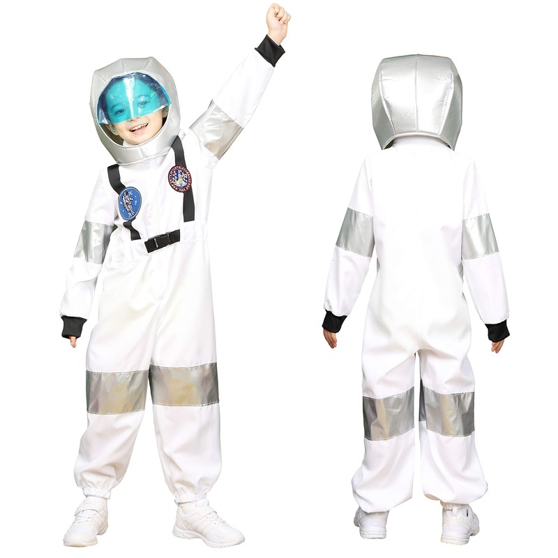 Party City Space Boy Costume For Kids, Size 100, White