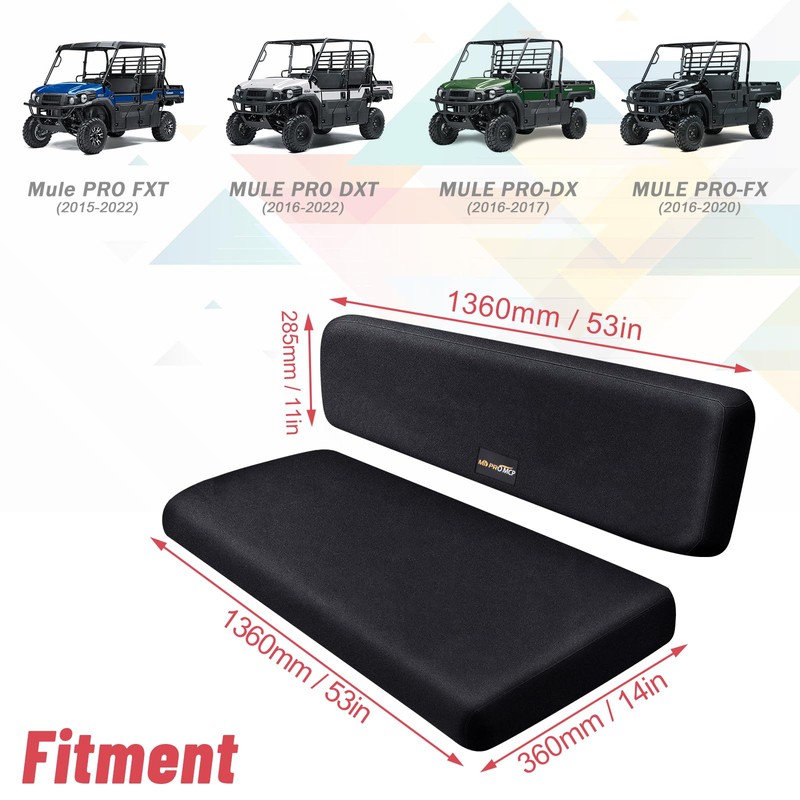 MDPROMCP Mule Seat Covers Compatible with Kawasaki Mule PRO-FXT FX