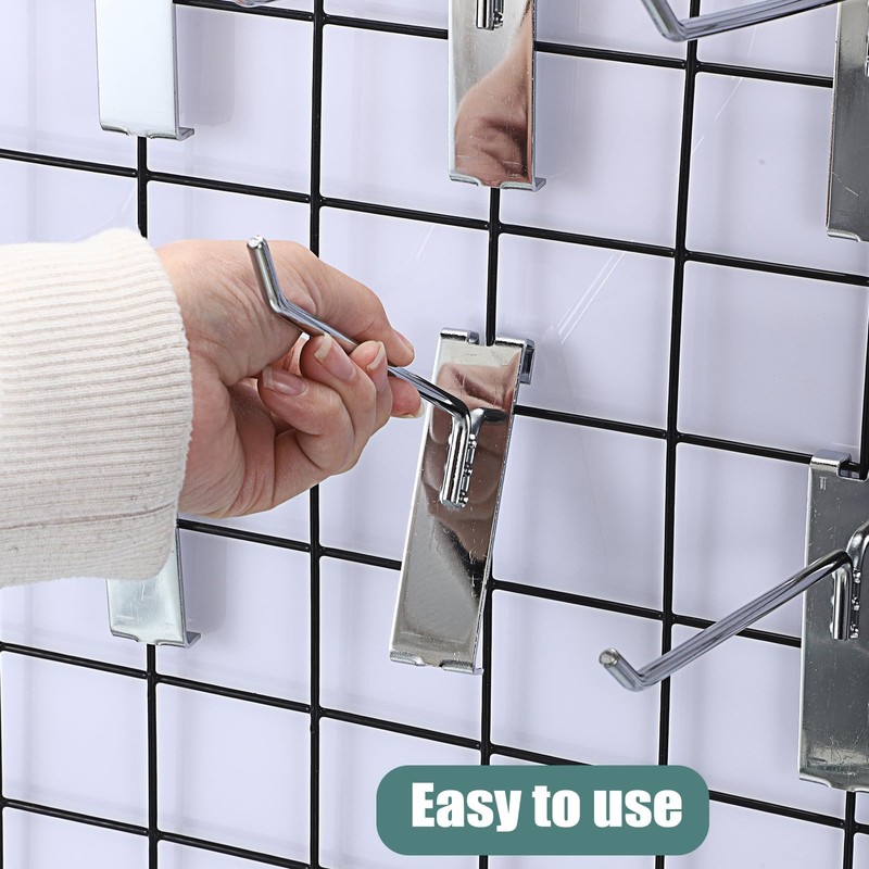 Sumnacon 35 Pack Gridwall Hooks - 6 Inch Gridwall Hook