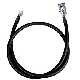 2 AWG UL 1426 Battery Cables - 2 ft Marine Grade Wire Tinned Copper Oxygen-Free Insulated - Standard PVC Wire with 2 Lugs + Terminal for Boat, Automotive, Speakers, Solar, Camper, RV & Trailers