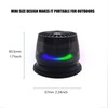 Magnetic Bluetooth Mini Speaker with RGB Light, TWS Function, Phone