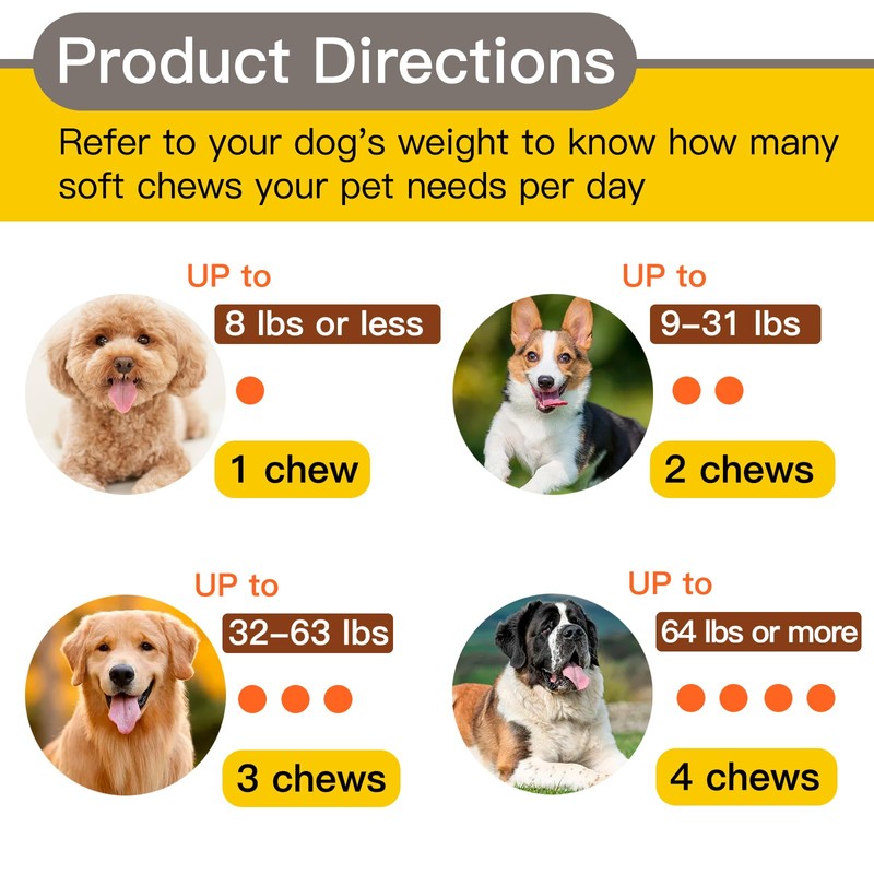 Penkyer Advanced Calming Chews for Dogs, Dog Calming Chews -