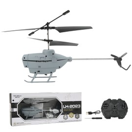 2.5CH RC Helicopter Automatic Obstacle Avoidance Remote Control Airplane Toy with Gyroscope Grey