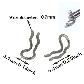 DGZZI 10PCS Brake Pad Cotter Pin Caliper Retaining Ring Spring Clip Replacement Part Anti Loss Pin Stainless Steel Bicycle Caliper Spring Clip for Replacement Part