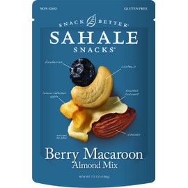 Sahale Snacks Berry Macaroon Almond Fruit and Nut Mix, 7 Ounce - 4 per case.