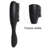 Men Beard Brush Long Handle Hair Cleaning Curved Wooden Mustache