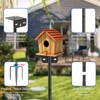 80 Inch Adjustable Bird Feeder Pole,Bird House Pole Suitable for