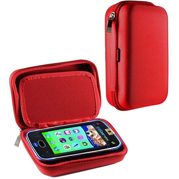 Navitech Red Premium Travel Hard Carry Case Cover Sleeve Compatible With The Vtech Kidicom Advance