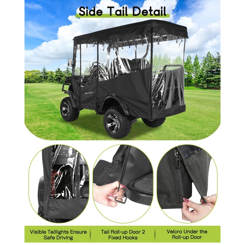 Golf Cart Enclosure 4 Passenger for EDACAR TERRAIN 4 MODEL