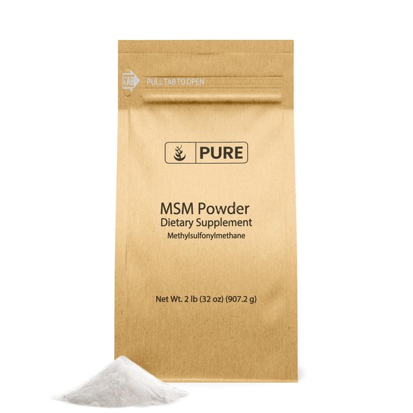Methylsulfonylmethane MSM Powder (2 lbs), Always Pure, Natural Sulfur Dietary Supplement