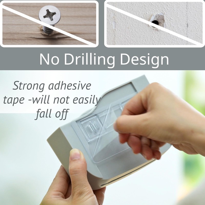 LINFIDITE 2 Pack TV Remote Holder Wall Mount Remote Control