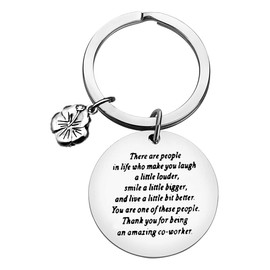 Xiahuyu Coworker Leaving Gifts Keychain Colleague Farewell Gifts Christmas Birthday Retirement Goodbye Going Away Gifts for Coworker