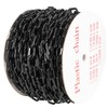 SEUNMUK 164 Feet Black Plastic Chain, Weatherproof Plastic Chain Safety
