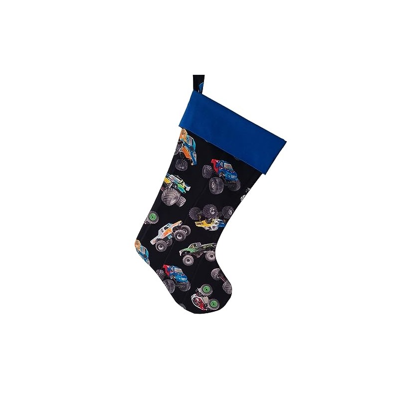 Monster Trucks Quilted Christmas Stocking