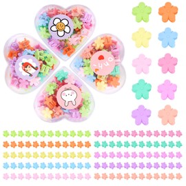 Flower Hair Clips for Toddler Girls 120 Pack Baby Girl Hair Clips Baby Hair Clips for Infant Fine Hair Baby Clips for Hair Small Hair Clips for Girls Mini Claw Clips Toddler Hair Accessories for Girls