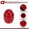 HEROFFIX 4 Pcs Mini Bullet Style Tire Valve Stem Caps