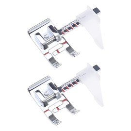 EMSea Adjustable Guide Sewing Machine Presser Foot in Stainless Steel Sew Easy Presser Foot Compatible with Brother Compatible with Kenmore for Household Low Shank Sewing Machines