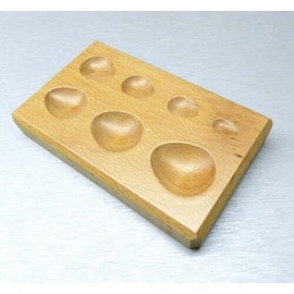JTS Pear Shape Teardrop Forming Wooden Dapping Block Jewelry Shaping Tool 7 Sizes