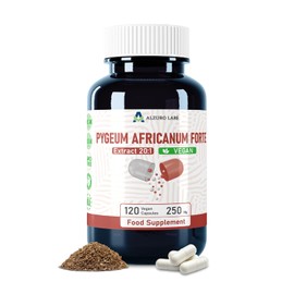 Pygeum africanum, 5,000 mg equivalent, 250 mg 20:1 bark extract (13% phytosterols), 120 vegan capsules, 4-month supply, Prunus africana, GMP and laboratory tested