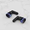 ECSiNG 2PCS Car Headlight Washer Connector Joint Elbow 1J0955665E Compatible