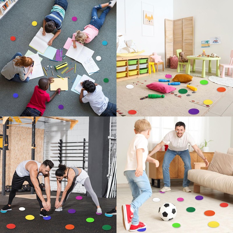 sourcing map 48 Pcs Carpet Spot Markers, 4 Inch Circle