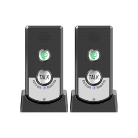 Decdeal 2 Pack Intercoms Wireless for Home, Voice Bidirectional Caller Home Ultra Long Distance Voice Interphone Elderly Caller Room to Room Communication Intercom Two Way Ringtone Call