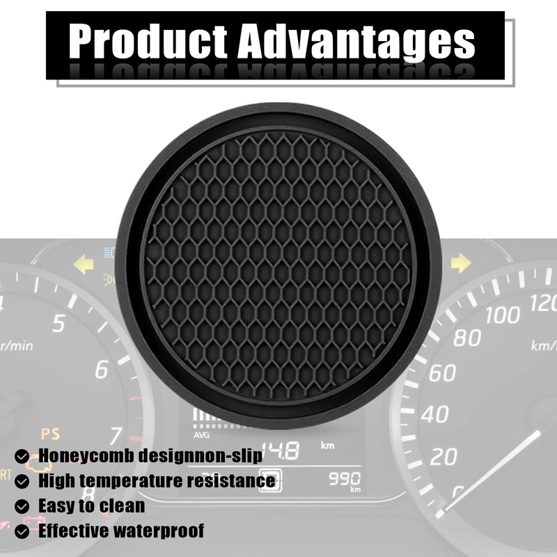 4 PCS Car Cup Holder Coaster, Universal Auto Anti Slip