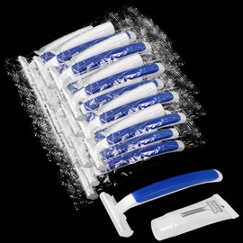 Disposable Razors in Bulk,razors individually wrapped bulk,Twin Blade Razors with Clear Safety Cap and Shaving Cream, Razors For Homeless, Hotel,Air Bnb,Shelter/Homeless/Travel (100PCS)