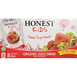 Honest Kids, Organic Super Fruit Punch, 6.75 Fl Oz (pack of 8)