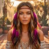 Fashband Indian Feather Headband Boho Tassel Hippie Tribal Headpiece Festival